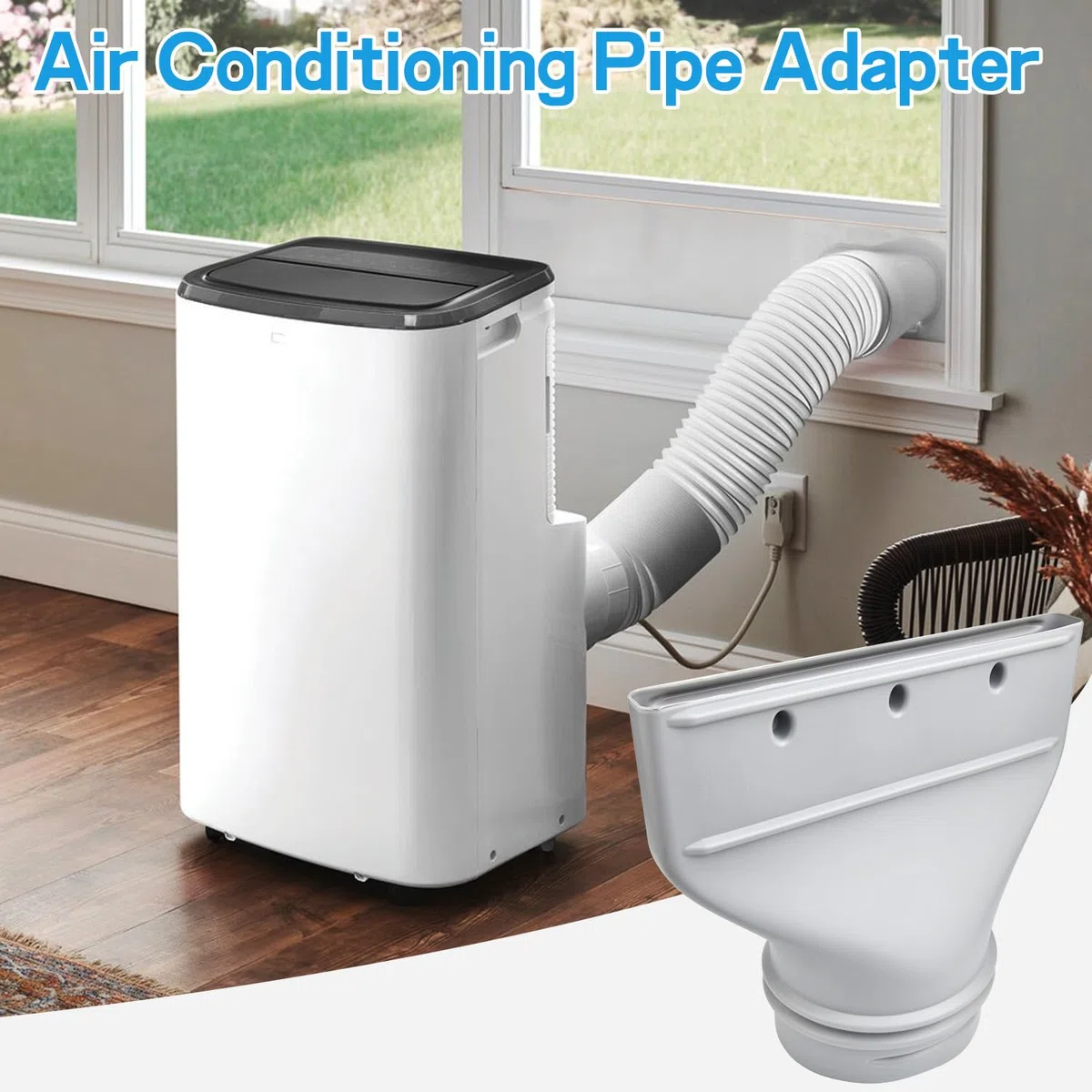 Flacher Klimaanlage Abluftschlauch Adapter Fenster, 130mm/150mm Klimaanlage Dachfenster, Fensteradapter für Abluftschlauch, Flachschlauch Anschluss für Mobile Klimatisierung Trockner Klimagerät Abluft
