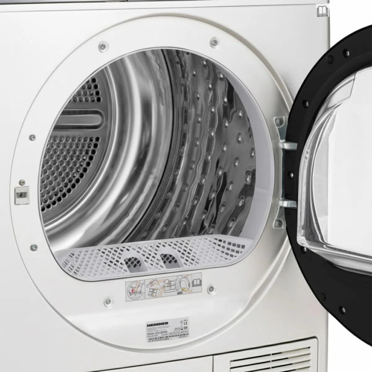 HHPD-V9T2KA++ Wärmepumpentrockner – 9 kg Nutzlast, 15 Programme, Energieklasse E, LED-Anzeige, Wendetür, Kindersicherung, Weiß – 5 Jahre Garantie (9 KG)