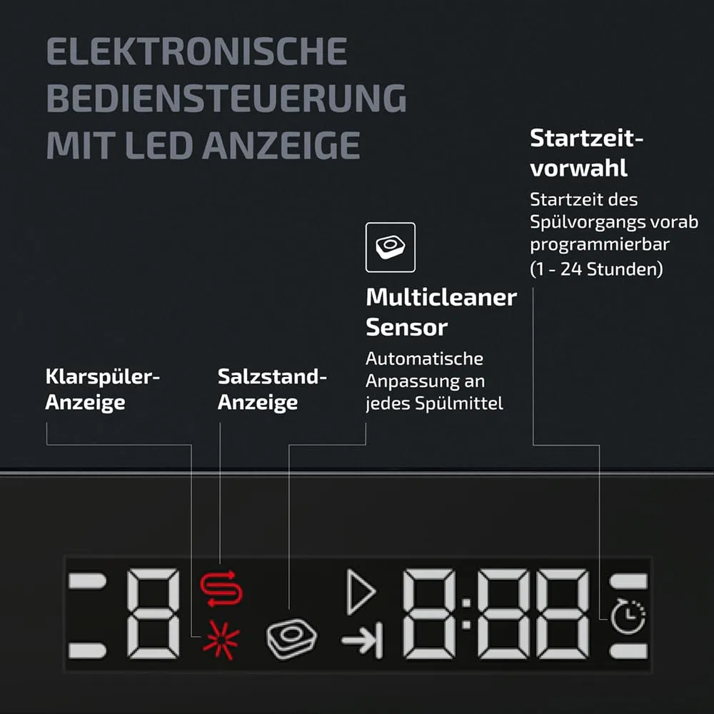 TEKA Einbau-Geschirrspüler, vollintegrierte Spülmaschine, 7 Spülprogramme, LED-Anzeige, Besteckkorb, 14 Maßgedecke – 60 cm