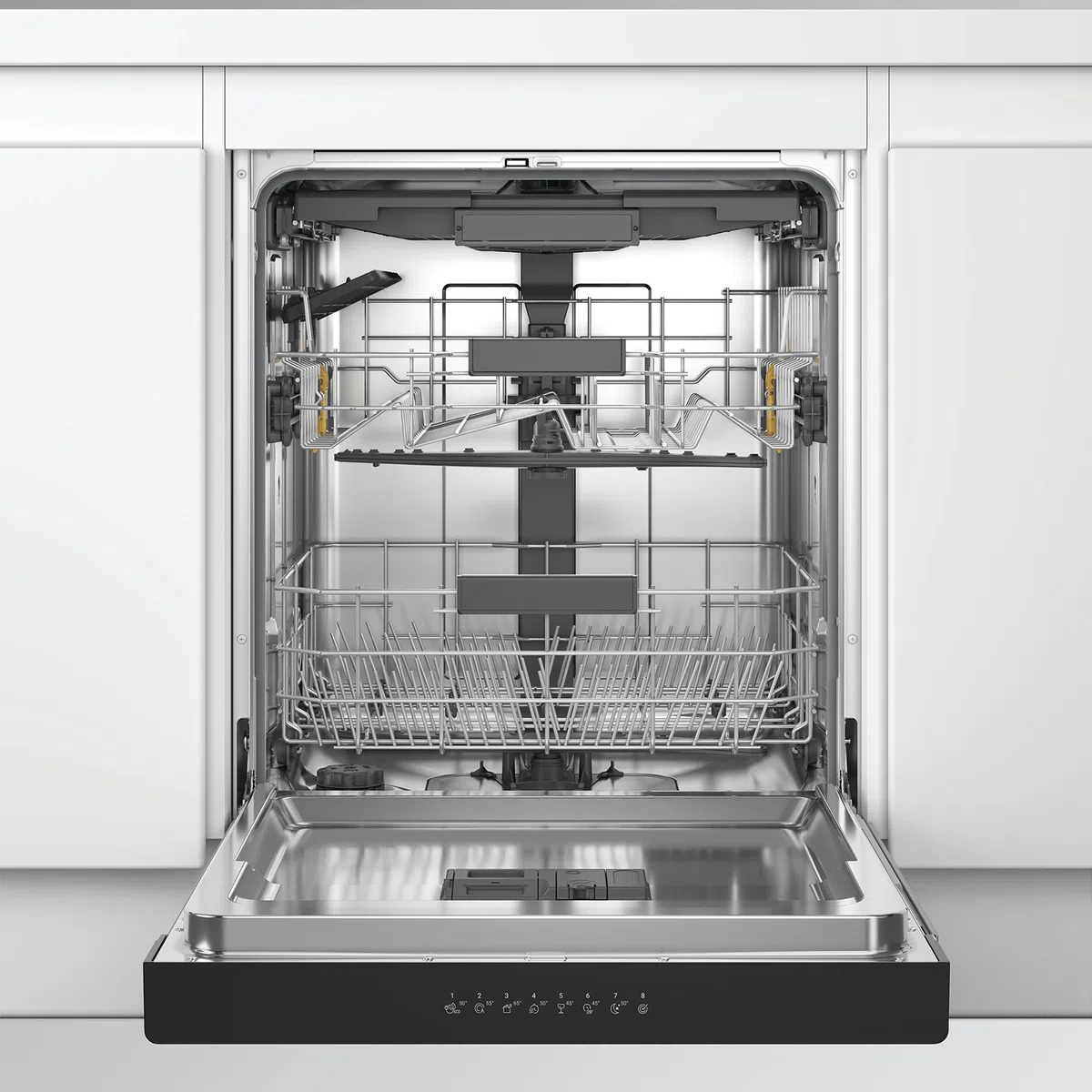Bauknecht BKSV2UCN3X Spülmaschine Unterbau 60 cm, 14 Maßgedecke, ActiveDry automatische Türöffnung, MultiZone, Sensorprogramm, leise 41 dB, Edelstahl