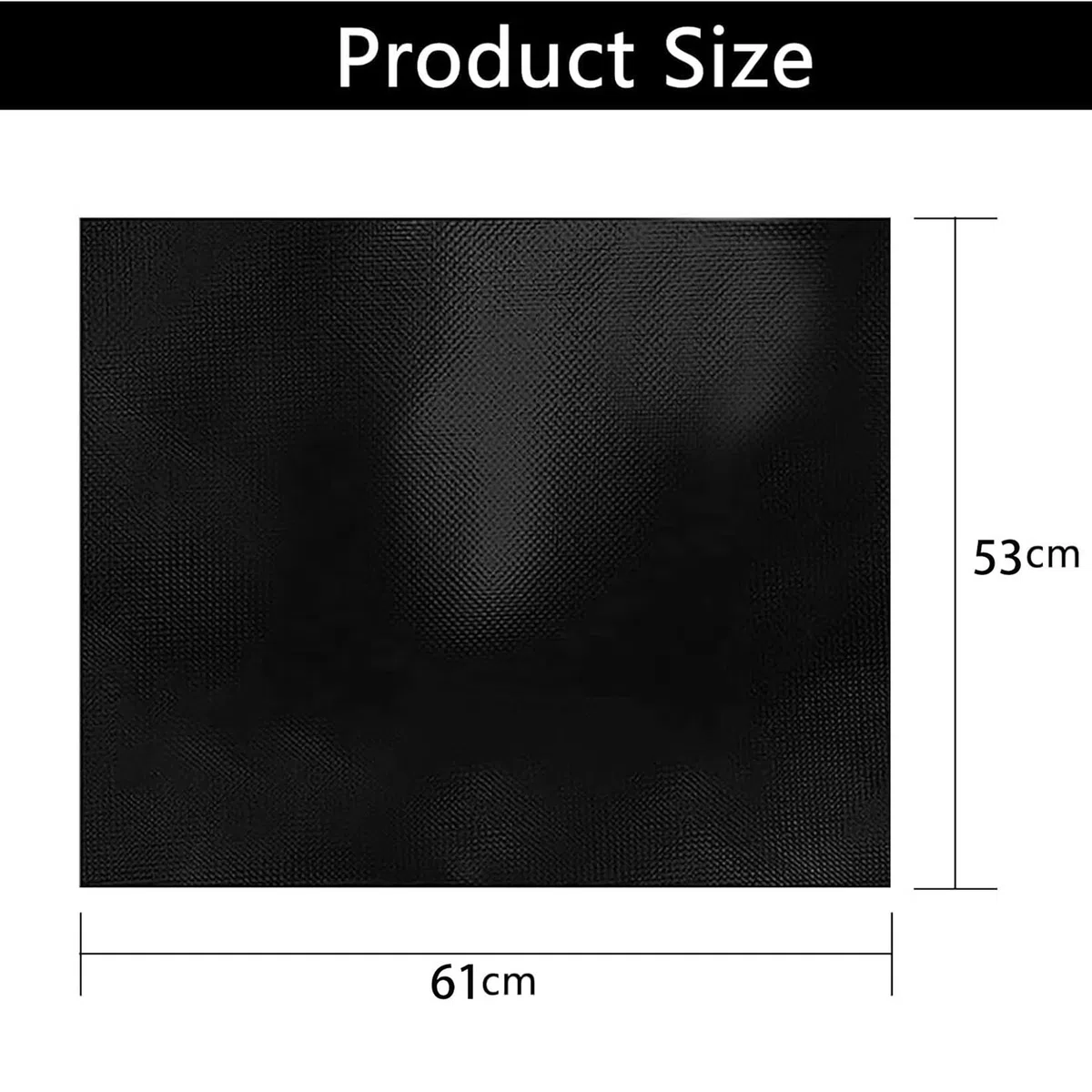 61x53CM Große Silikon Induktionskochfeld Schutzmatte Induction Cooker Silikonmatte (Magnetisch) Induktion Schutzmatte Induktion Herdschutz Matte Schwarz Wärmeisolierte Pad für Induktionsherd