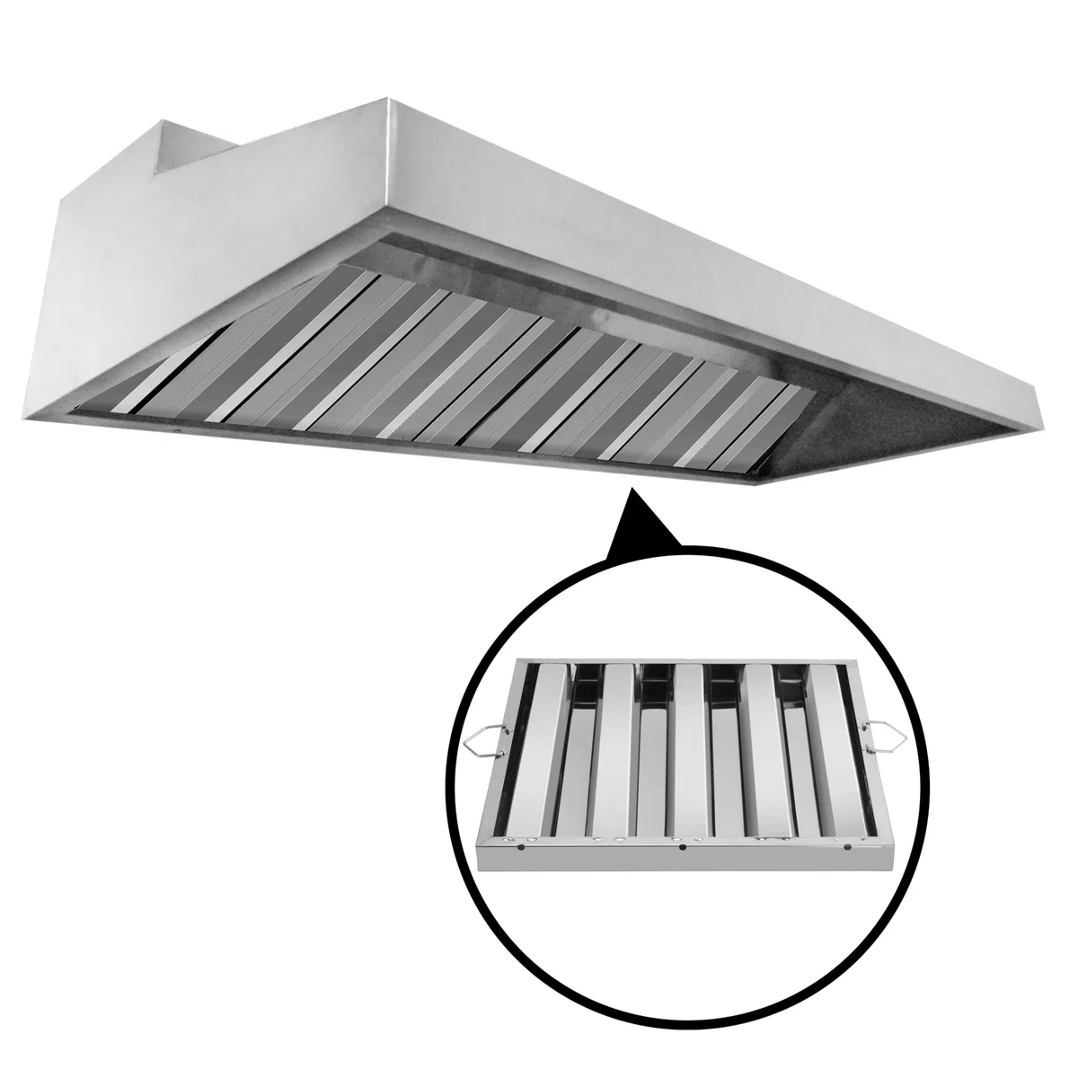 New Star Foodservice 54408 Edelstahl Kapuze Filter, 50,8 x 63,5 cm (Pack von 6)