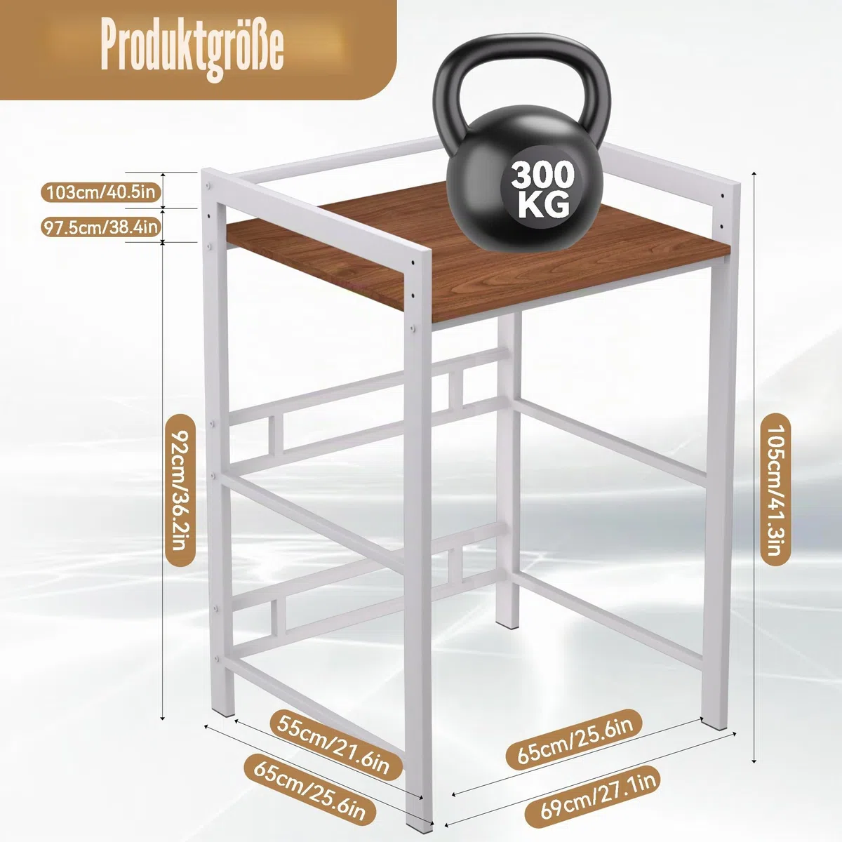 Waschmaschinenregal 3 Höhenverstellbar Waschmaschine Trockner Schrank, Regal über Waschmaschinen bis 350 kg, Waschmaschinenschrank mit Trockner Schrank für Badezimmer Waschküche 75x65x105cm (Weiß 1)