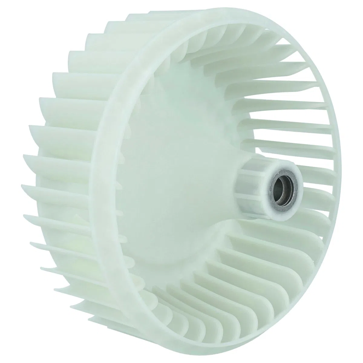 vhbw Lüfterrad kompatibel mit Samsung DV80M5010KW/EE, DV80M5010QW/EN, DV80M5010QW/EC Trockner, Wäschetrockner - 14,8 cm Turbine Weiß