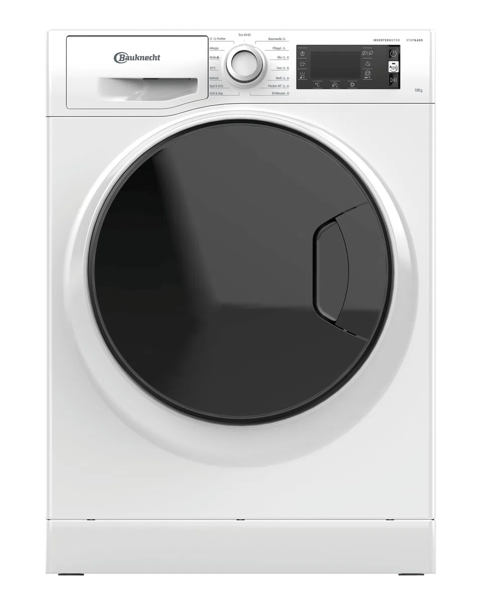Bauknecht WM Elite 10 AA Waschmaschine Frontlader/ 10kg/ A-20% / Active Care Color+/ kraftvolle Fleckentfernung/Dampf Programme/Steam Hygiene Option/Steam Refresh/Stop&Add Funktion