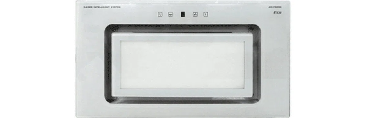 Kaiser Deckenhaube EA 546 W Eco, Lüfterbaustein, Weiß Glas, Einbau Dunstabzugshaube 52 cm, 600 m³/h,LED