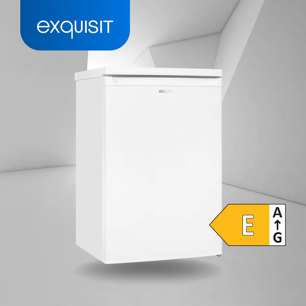 Exquisit Kühlschrank KS16-4-E-040E Weiß - 109 L mit 4-Sterne Gefrierfach
