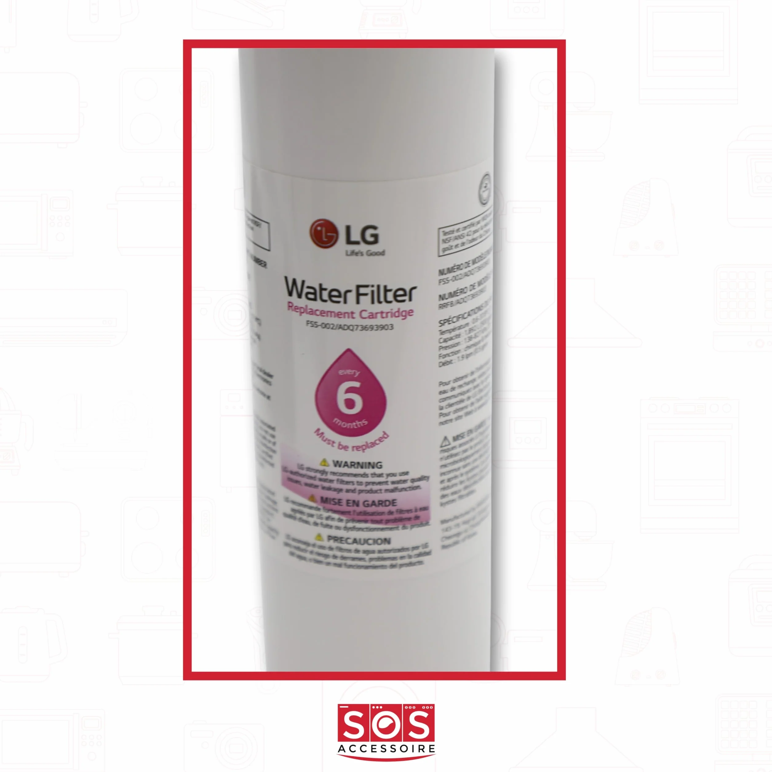 LG 5231JA2010B Ersatzfilterkassette für Wasserfilter