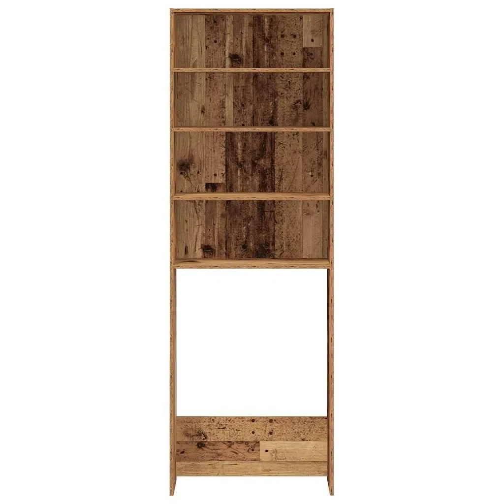 Waschmaschinenregal 64x24x190 cm 4 Faecher