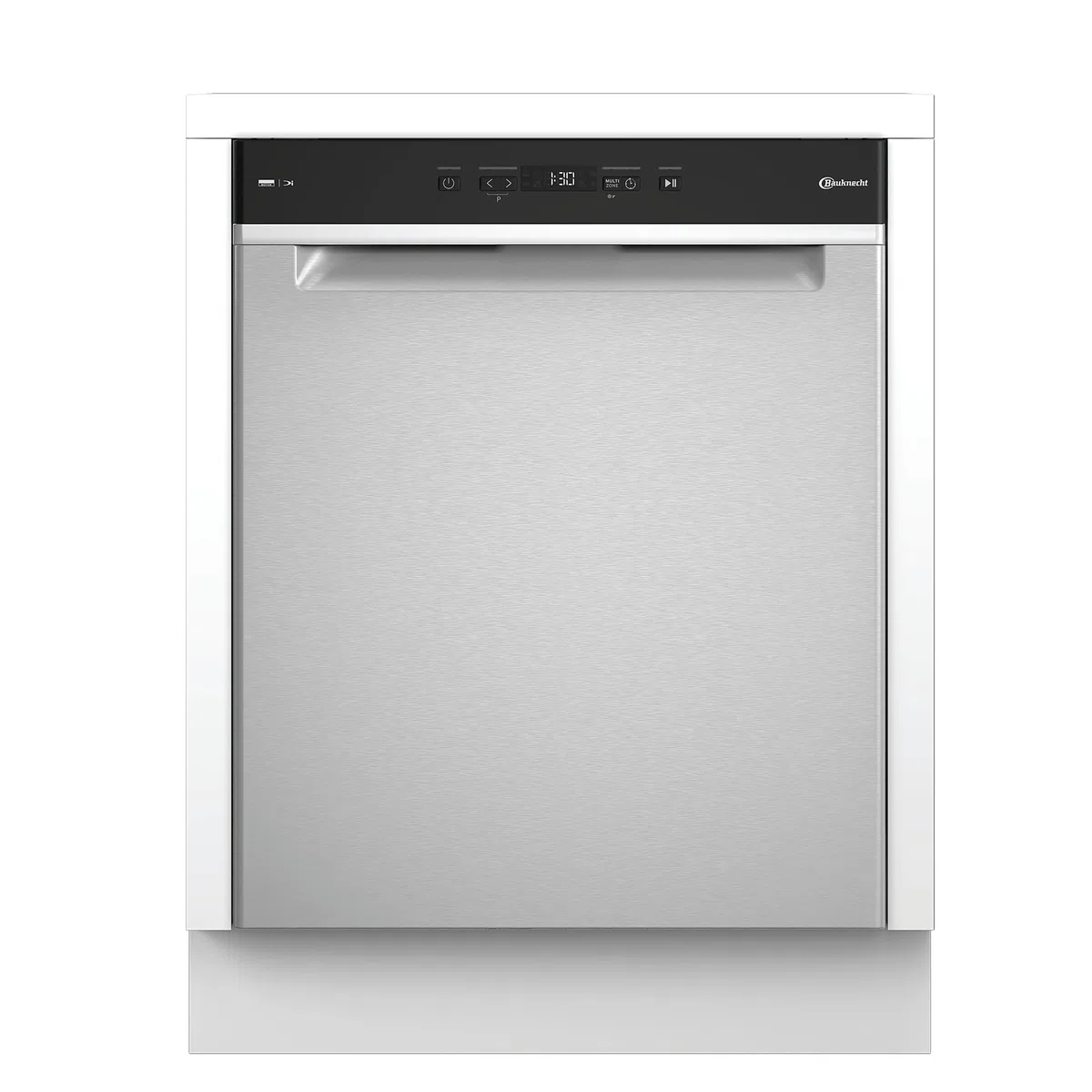 Bauknecht BKSV2UCN3X Spülmaschine Unterbau 60 cm, 14 Maßgedecke, ActiveDry automatische Türöffnung, MultiZone, Sensorprogramm, leise 41 dB, Edelstahl