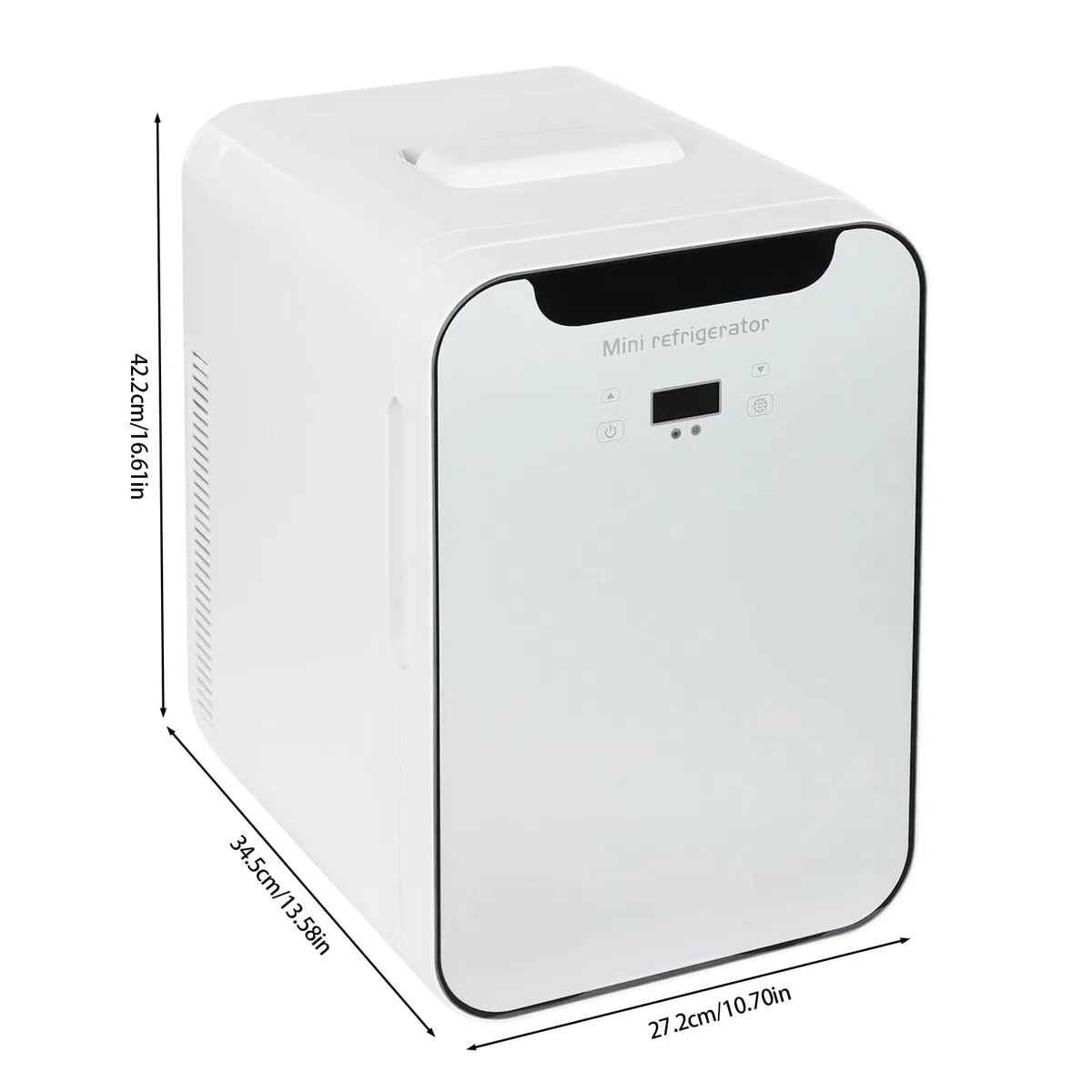 20L Mini-Kühlschrank, Minibar mit LED-Digitalanzeige Schnelle Kühlung in der Chiller Box Temperaturregelung Kühlbox Kühlschrank Klein für Zimmer & Büro