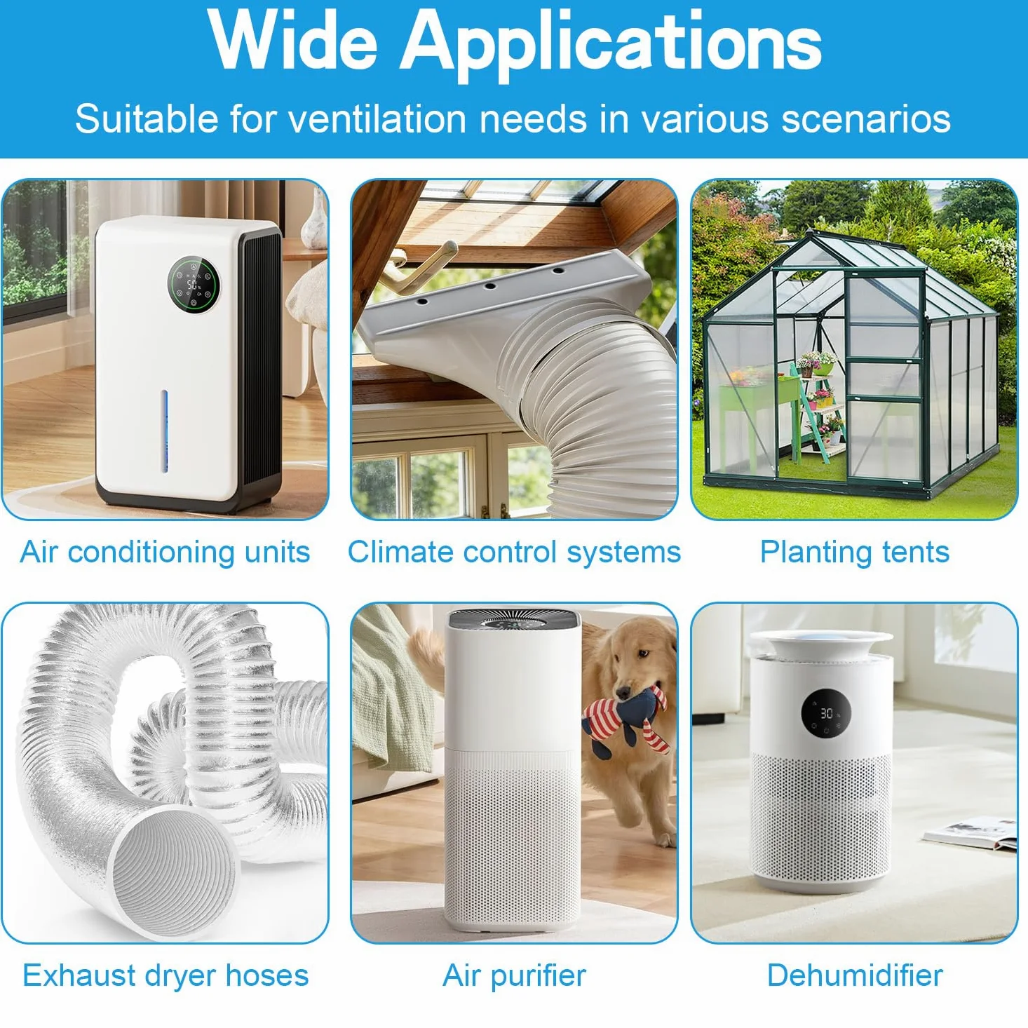 Flacher Klimaanlage Abluftschlauch Adapter Fenster, 130mm/150mm Klimaanlage Dachfenster, Fensteradapter für Abluftschlauch, Flachschlauch Anschluss für Mobile Klimatisierung Trockner Klimagerät Abluft