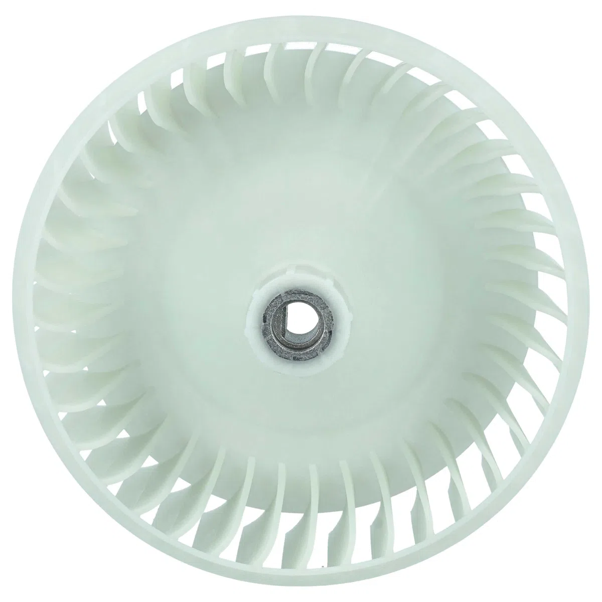 vhbw Lüfterrad kompatibel mit Samsung DV80M5010KW/EE, DV80M5010QW/EN, DV80M5010QW/EC Trockner, Wäschetrockner - 14,8 cm Turbine Weiß