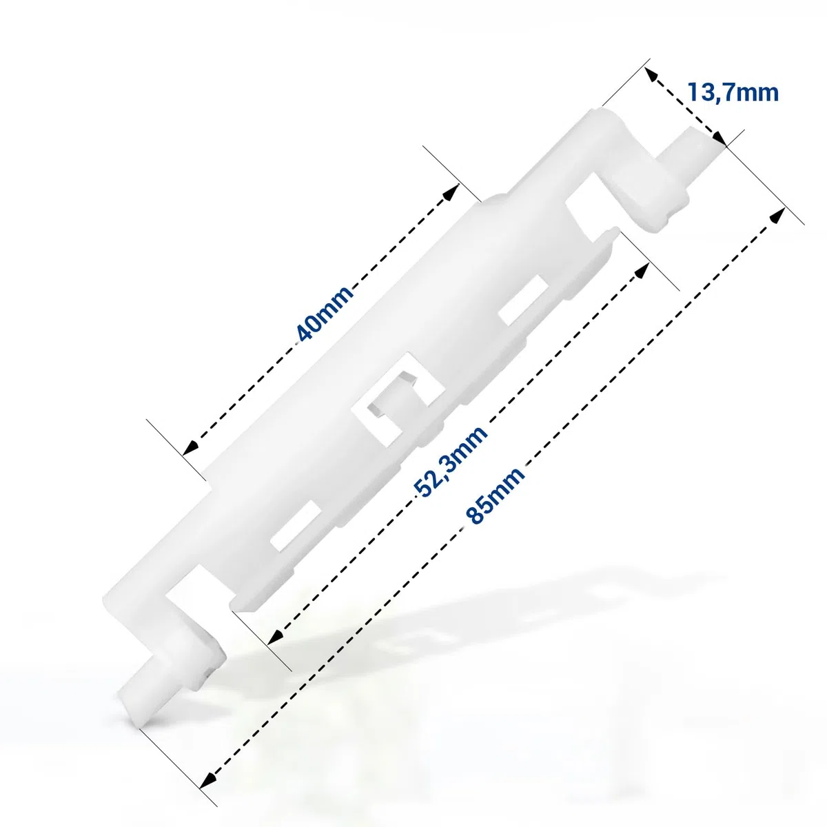 VIOKS Set Türgriff Kunststoff Ersatz für Beko 4244570100 + Türgrifffeder Ersatz für Beko 4244510100 Feder - Ersatzgriff Kühlschrank Feder Kuehlschranktuer - Griff Gefrierfachklappe Tuergriff mit Feder