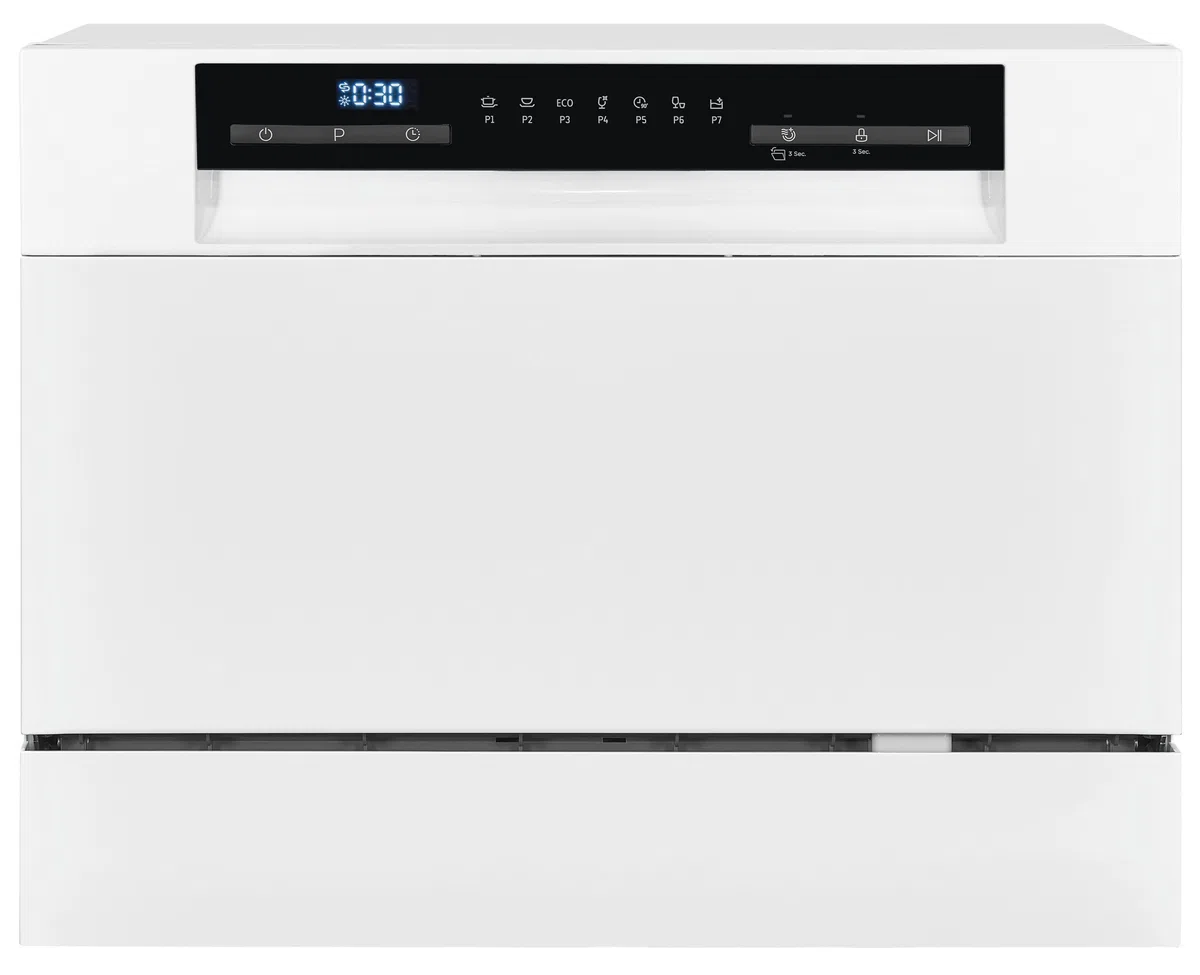 Exquisit GSP206-030D Tischgeschirrspüler Weiß - Spülmaschine 55 cm