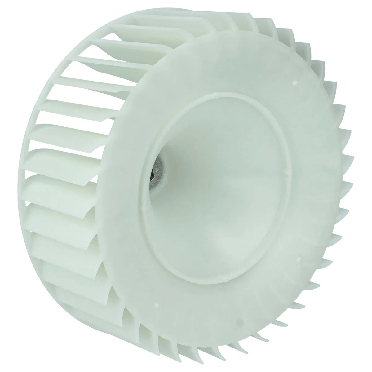 vhbw Lüfterrad kompatibel mit Samsung DV80M5010KW/EE, DV80M5010QW/EN, DV80M5010QW/EC Trockner, Wäschetrockner - 14,8 cm Turbine Weiß