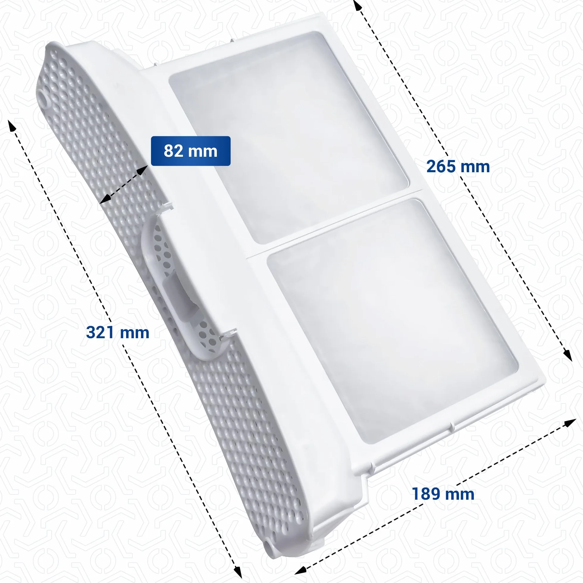 VIOKS Flusensieb Filter Filtertasche Ersatz für Flusensieb Siеmens Nеff Bosch 00656033 656033 - Weiß Sieb Filter Trockner Sieb Fusselsieb fuer Waeschetrockner IQ300 IQ390 IQ500 IQ700 IQ790 IQ800 IQ890