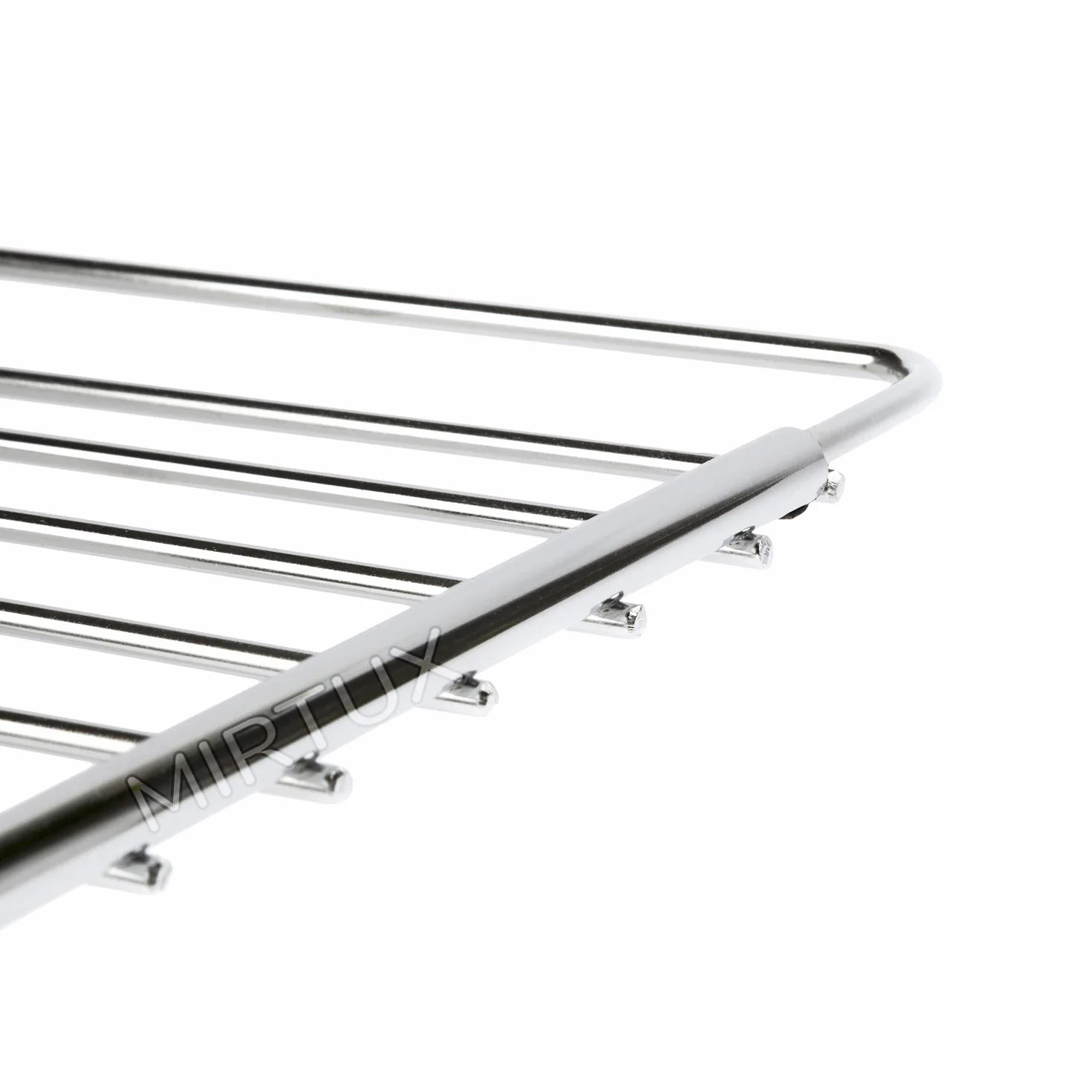 MIRTUX Rost für Backofen | Universelles Modell. Breite: 32 cm, Länge ausziehbar/verstellbar von 35 cm (Mindestmaß) bis 56 cm (Maximalmaß) | Ofengitter, Backofen Gitterrost, Verschiedene Größen