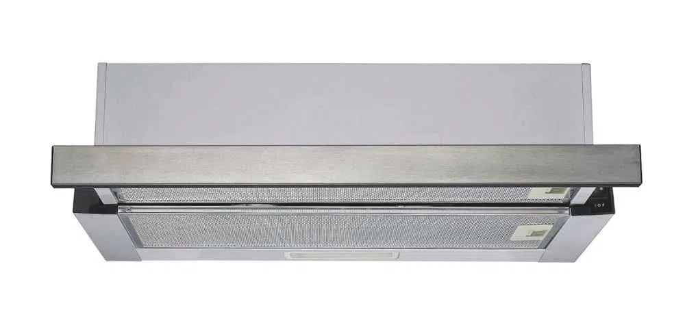 Candy Flachpaneelhaube CBT625/2X DE / 60cm Breite / 67,5W Leistung / 2 Leistungsstufen/max. Luftleistung: 332 m³/h/Abluft & Umluft/Energieeffizienz B/kostensparende LED-Leuchte/Edelstahl