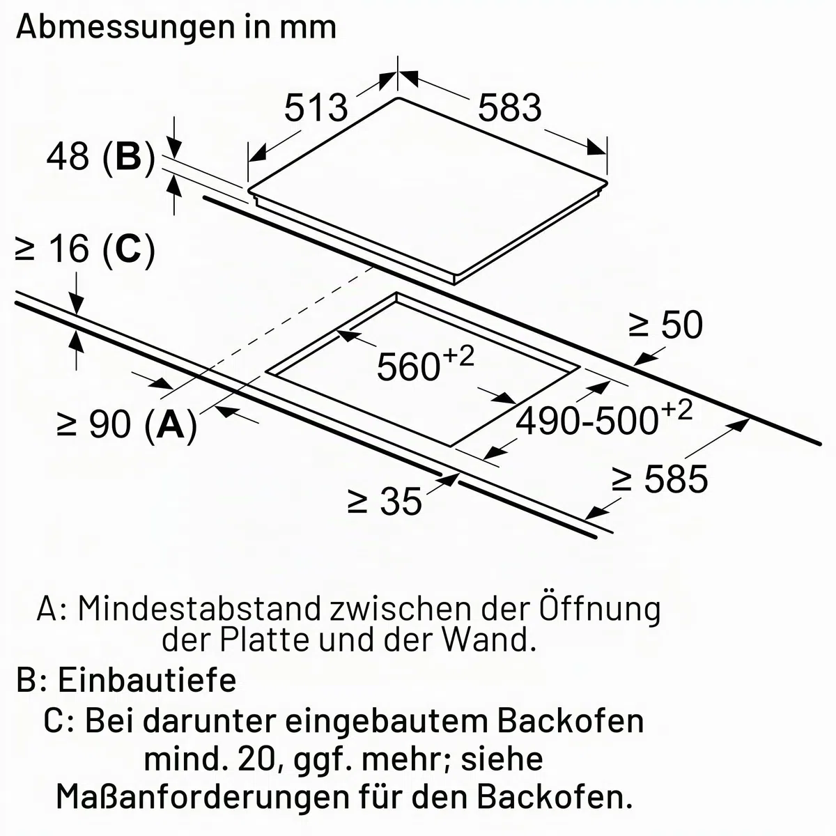 Balay 3EB720XR Glaskeramikkochfeld, 60 cm, Schieberegler mit 17 Stufen, Memory-Funktion, 4 Zonen, Touch