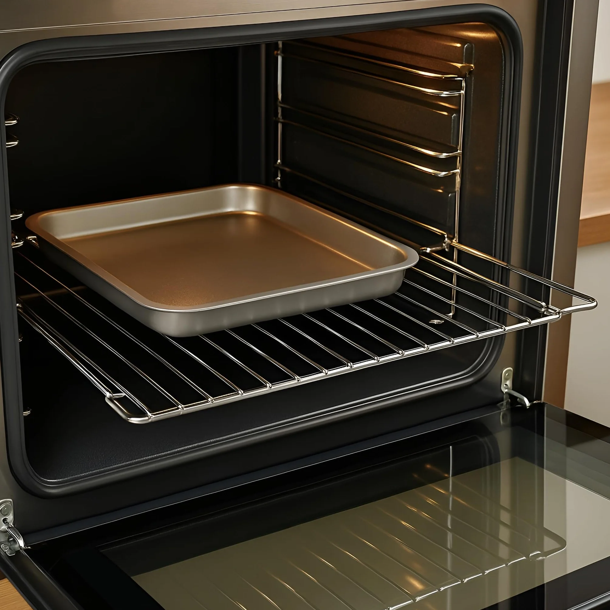 MIRTUX Rost für Backofen | Universelles Modell. Breite: 32 cm, Länge ausziehbar/verstellbar von 35 cm (Mindestmaß) bis 56 cm (Maximalmaß) | Ofengitter, Backofen Gitterrost, Verschiedene Größen