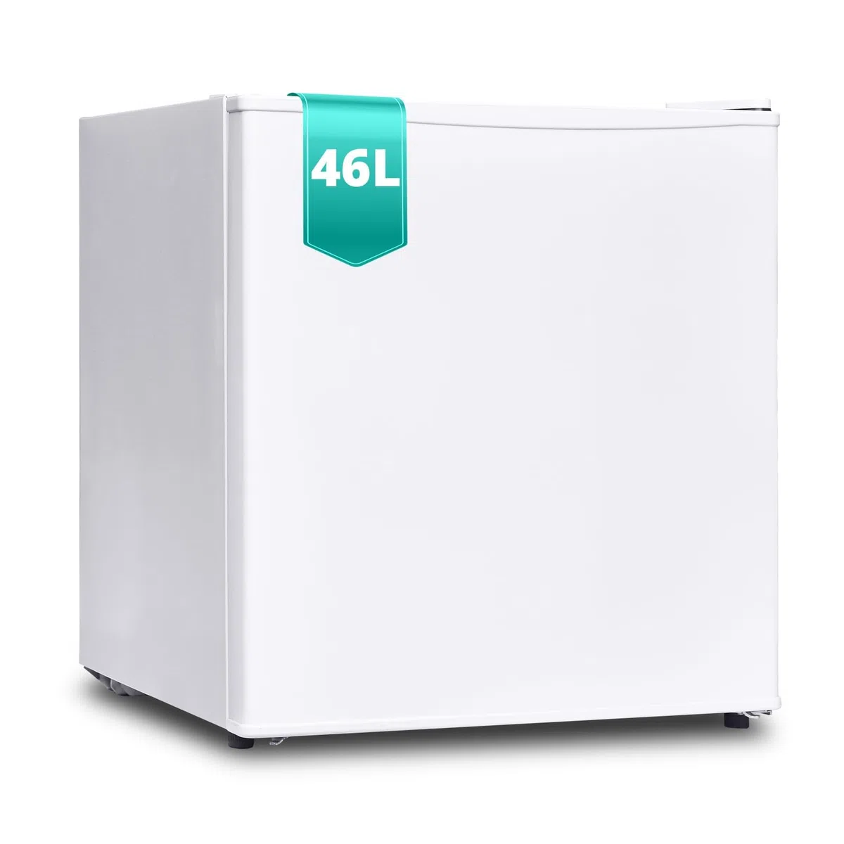 SMETA 6-Stufen Thermostat 0-10°C Getränkekühlschrank, 39dB Leiser Minikühlschrank mit wechselbarem Türanschlag,45L, Klein Kühlschrank für Zuhause Büro Camping Schlafzimmer,Weiß
