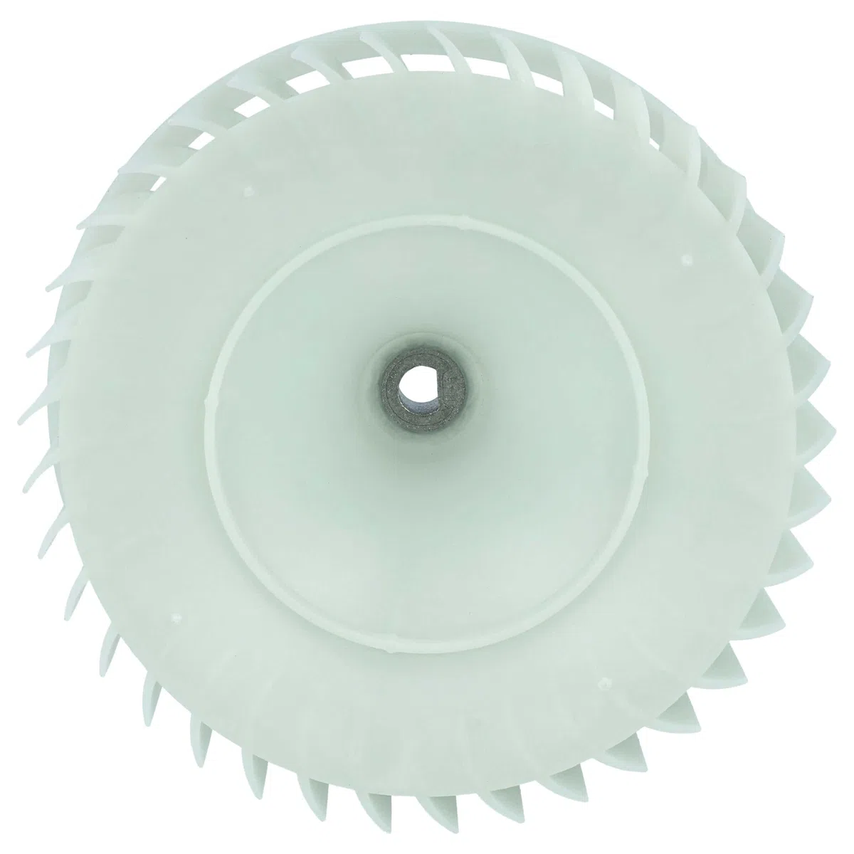 vhbw Lüfterrad kompatibel mit Samsung DV80M5010KW/EE, DV80M5010QW/EN, DV80M5010QW/EC Trockner, Wäschetrockner - 14,8 cm Turbine Weiß
