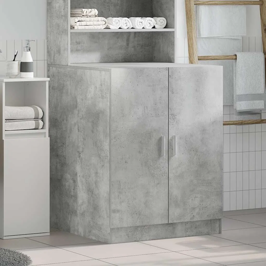 Waschmaschinenschrank Betongrau 70,5x71,5x91,5 cm
