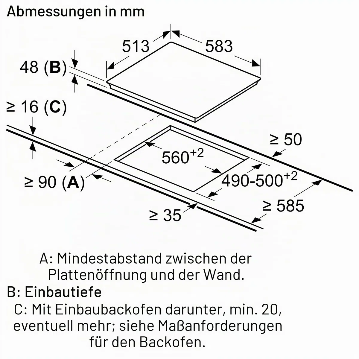 Balay 3EB720XR Glaskeramikkochfeld, 60 cm, Schieberegler mit 17 Stufen, Memory-Funktion, 4 Zonen, Touch