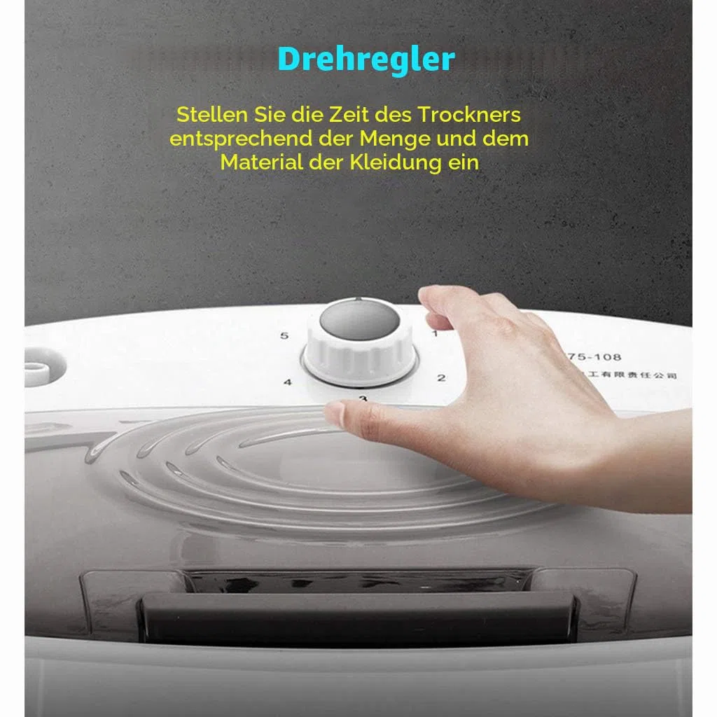 Wäscheschleudermaschine, Wäscheschleudermaschine, Kapazität 9,8 Kg, Schonendes Vortrocknen, Platzsparend, Tragbares Trocknen Für Erwachsene Kinder, Schüler – Nur Zum Trocknen Geeignet(Color:Typ b)